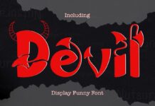 Devil Font Poster 1