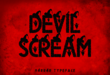 Devil Scream Font Poster 1