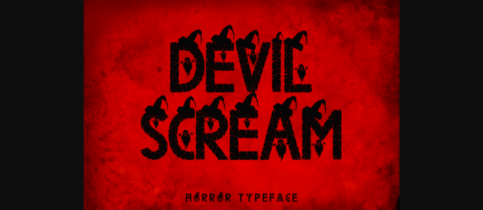 Devil Scream Font Poster 1