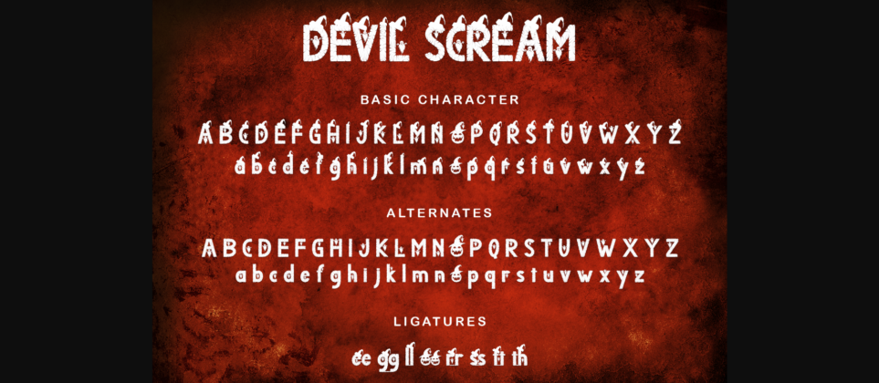 Devil Scream Font Poster 10