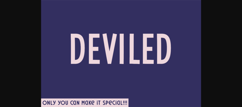 Deviled Font Poster 3
