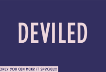 Deviled Font Poster 1