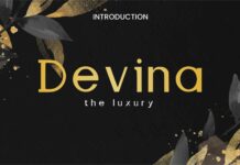 Devina Font Poster 1