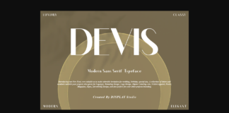 Devis Font Poster 1