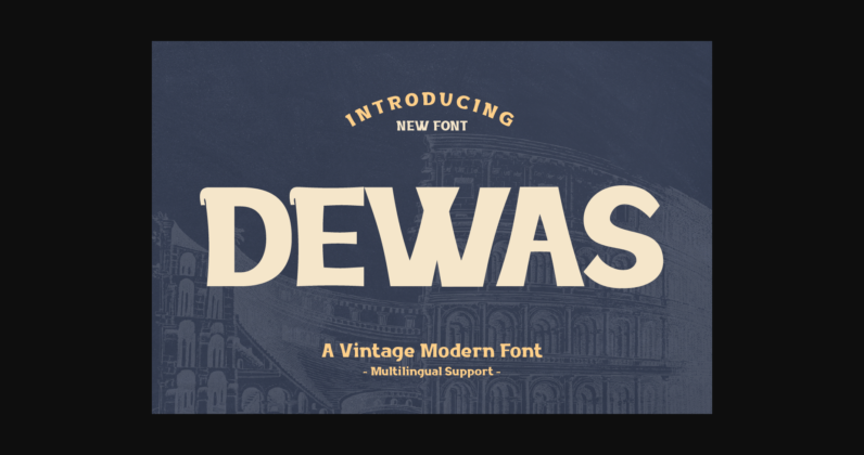 Dewas Font Poster 3