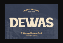 Dewas Font Poster 1