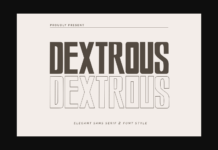 Dextrous Font Poster 1