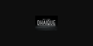 Dhaique Font Poster 1