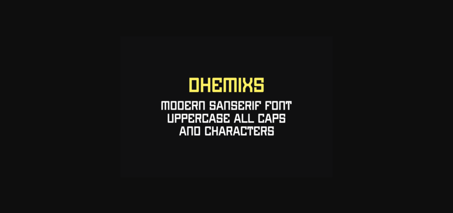 Dhemixs Font Poster 4