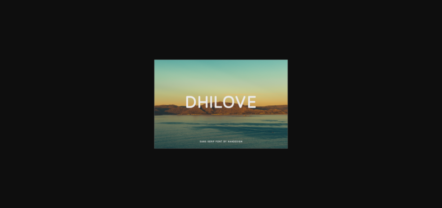 Dhilove Font Poster 3