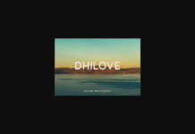 Dhilove Font Poster 1