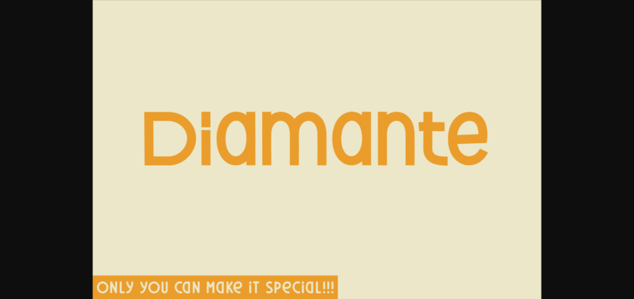 Diamante Font Poster 3