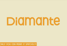 Diamante Font Poster 1