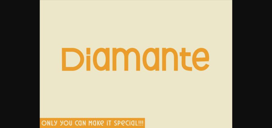 Diamante Font Poster 1