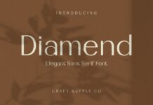 Diamend Font Poster 1