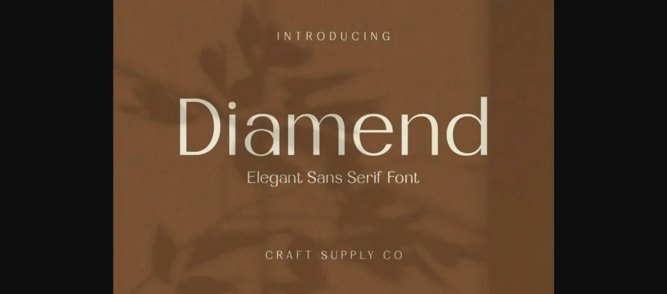 Diamend Font Poster 1