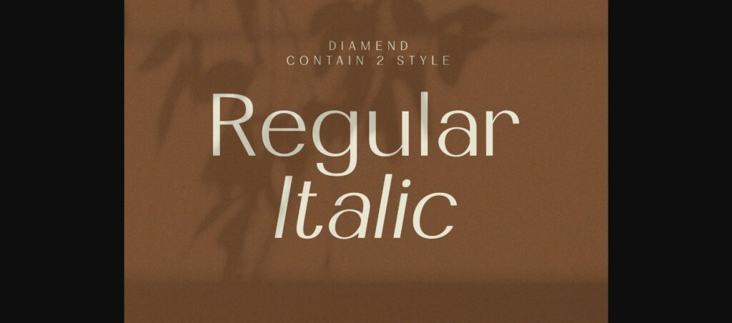 Diamend Font Poster 7