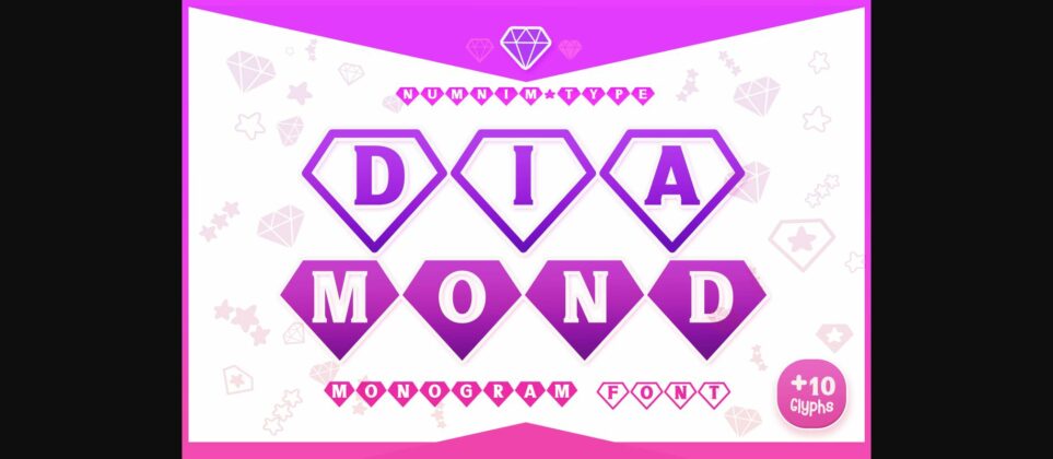 Diamond Font Poster 3