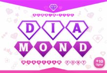 Diamond Font Poster 1