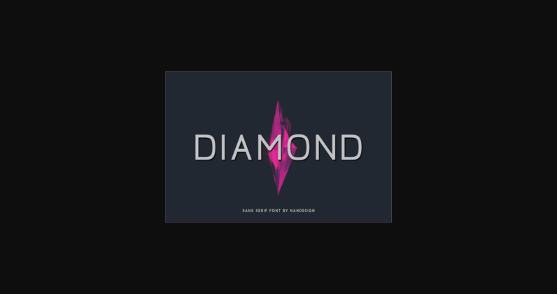 Diamond Font Poster 3