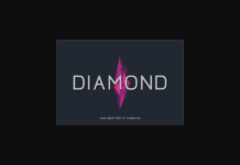 Diamond Font Poster 1