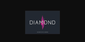 Diamond Font Poster 1