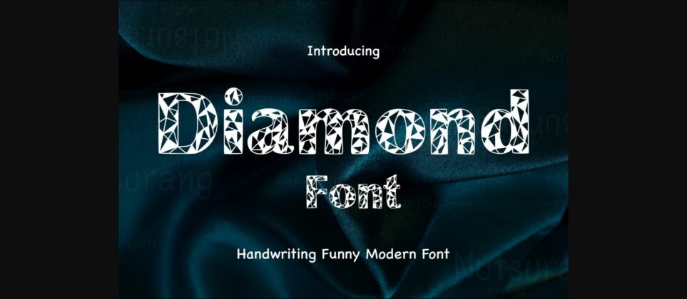 Diamond Font Poster 3