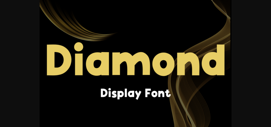 Diamond Font Poster 3