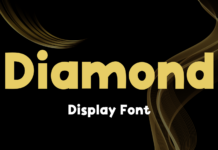 Diamond Font Poster 1