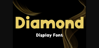 Diamond Font Poster 1