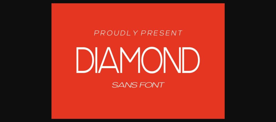 Diamond Font Poster 3