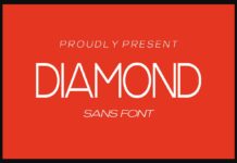 Diamond Font Poster 1