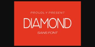 Diamond Font Poster 1