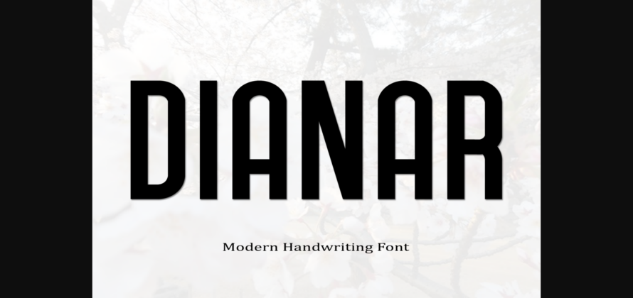 Dianar Font Poster 3