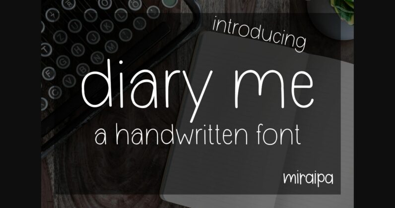 Diary Me Font Poster 3