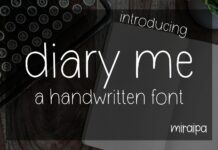 Diary Me Font Poster 1