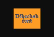 Dibacheh Font Poster 1