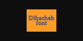 Dibacheh Font Poster 1
