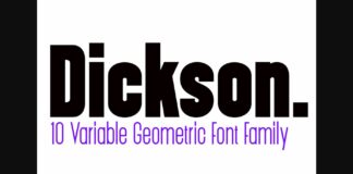 Dickson Font Poster 1