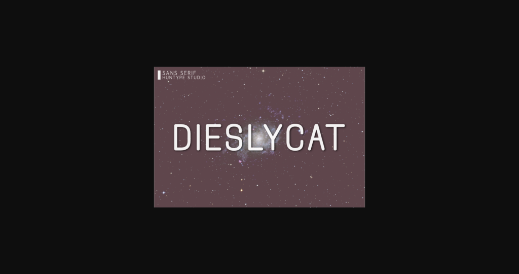 Dieslycat Font Poster 3