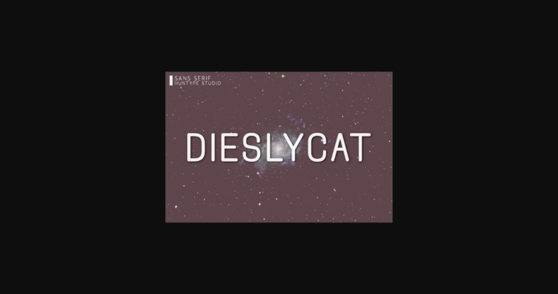 Dieslycat Font Poster 3