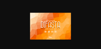 Difasta Font Poster 1