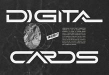 Digital Cards Font Poster 1