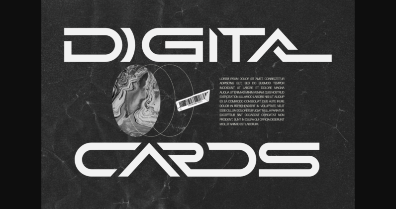 Digital Cards Font Poster 1