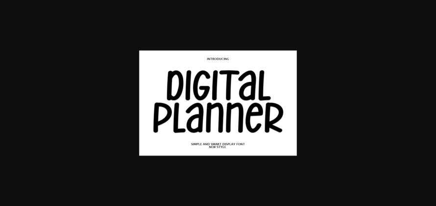 Digital Planner Font Poster 3