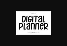 Digital Planner Font Poster 1