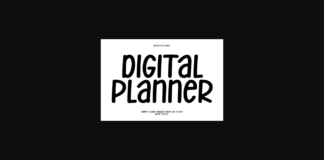 Digital Planner Font Poster 1