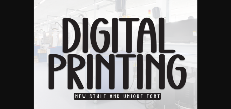 Digital Printing Font Poster 3