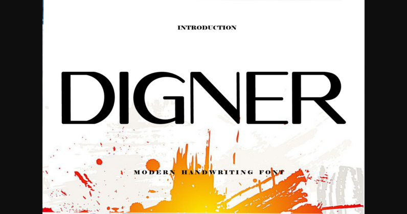 Digner Font Poster 3