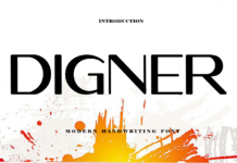 Digner Font Poster 1